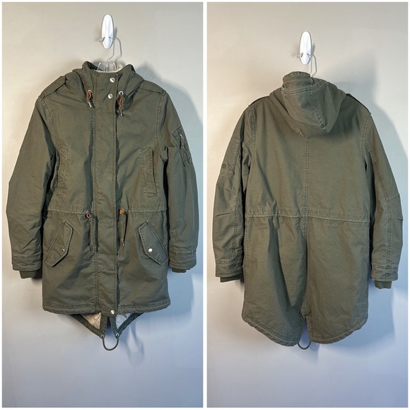 Timberland Womens Teddy Fleece Lined Parka Size XS - Picture 3 of 16